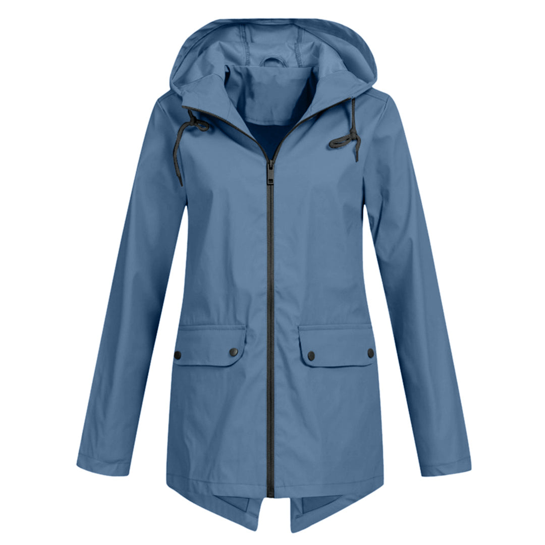 Wasserdichte Damen Regenjacke mit Kapuze - Leicht & Windfest