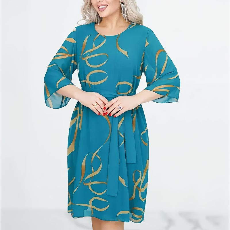 Elegante Lockere Midi-Kleid für Damen - Weich und Vielseitig