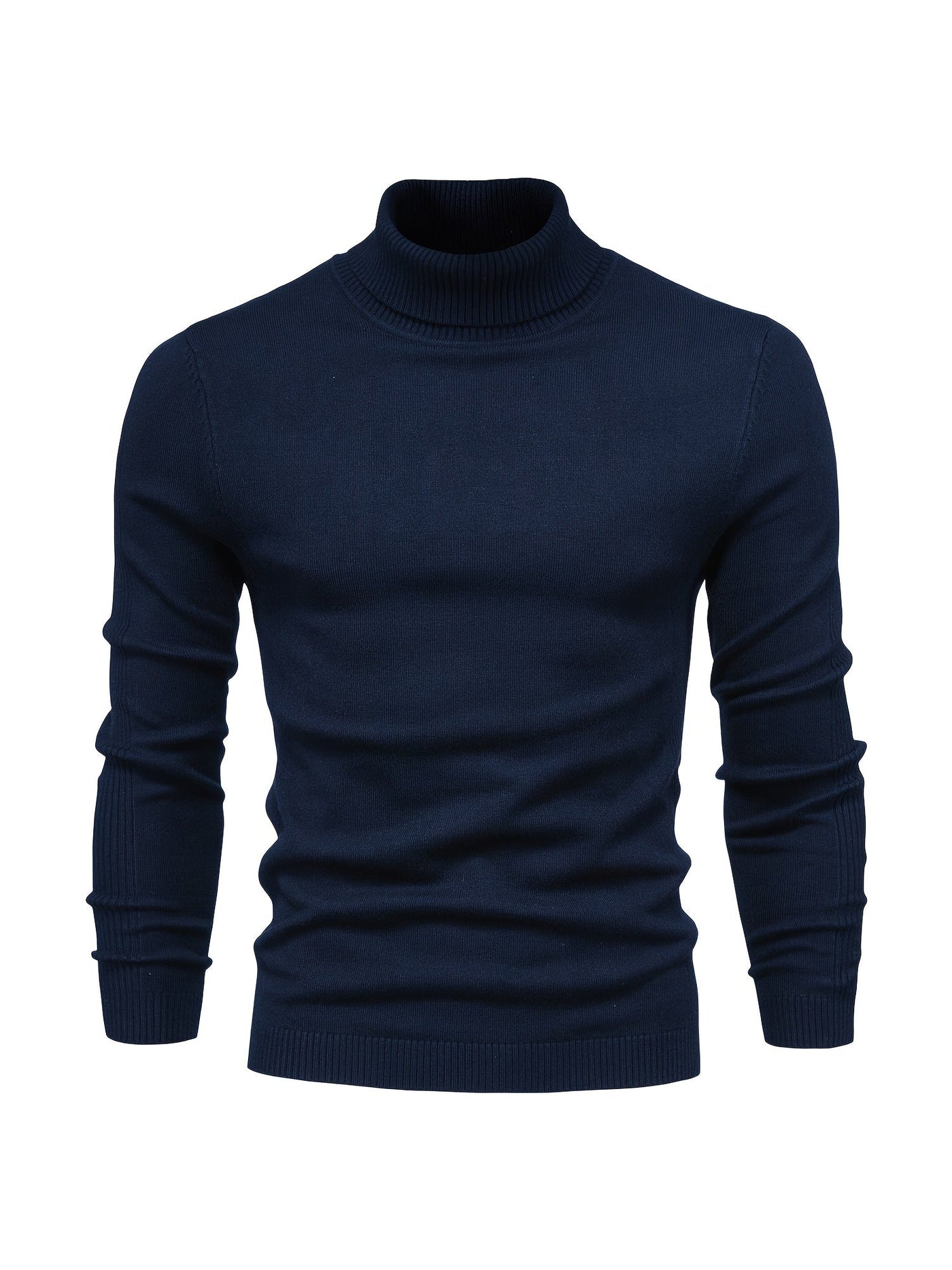 Eleganter Herren Rollkragenpullover aus Merinowolle