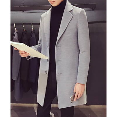 Eleganter Herren Mantel - Schlankes Design für Büro und Freizeit mit Klassischer Passform