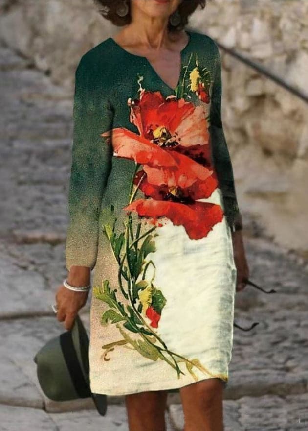 Leichtes, atmungsaktives und lässiges Kleid für Frauen - Calorine