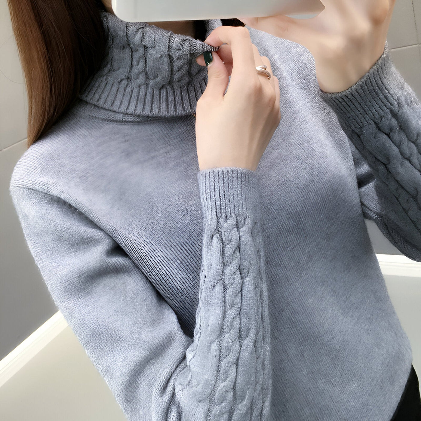 Lily | Gemütlicher Rollkragenpullover für Herbst & Winter