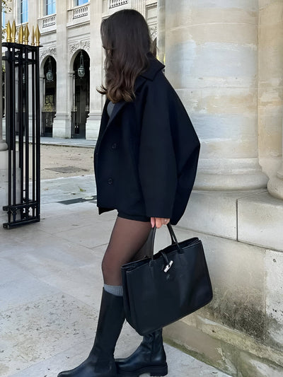 Franziska | Elegante Oversized Wolljacke