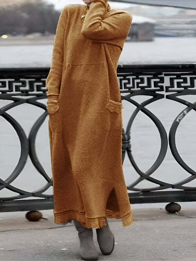 Cornelia | Gemütliches Samt Sweatshirt Kleid