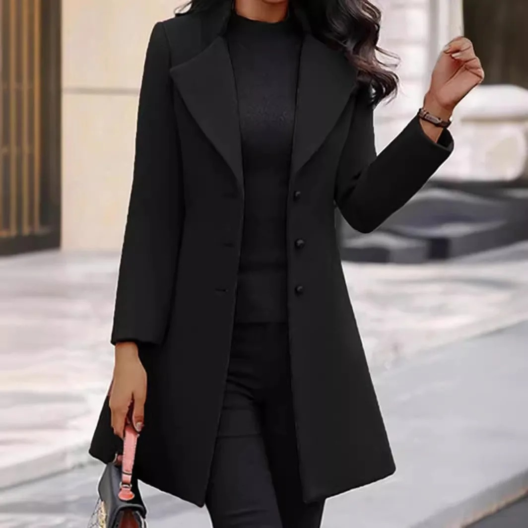 Eleganter Damenmantel mit figurbetonter Passform - Modern und stilvoll