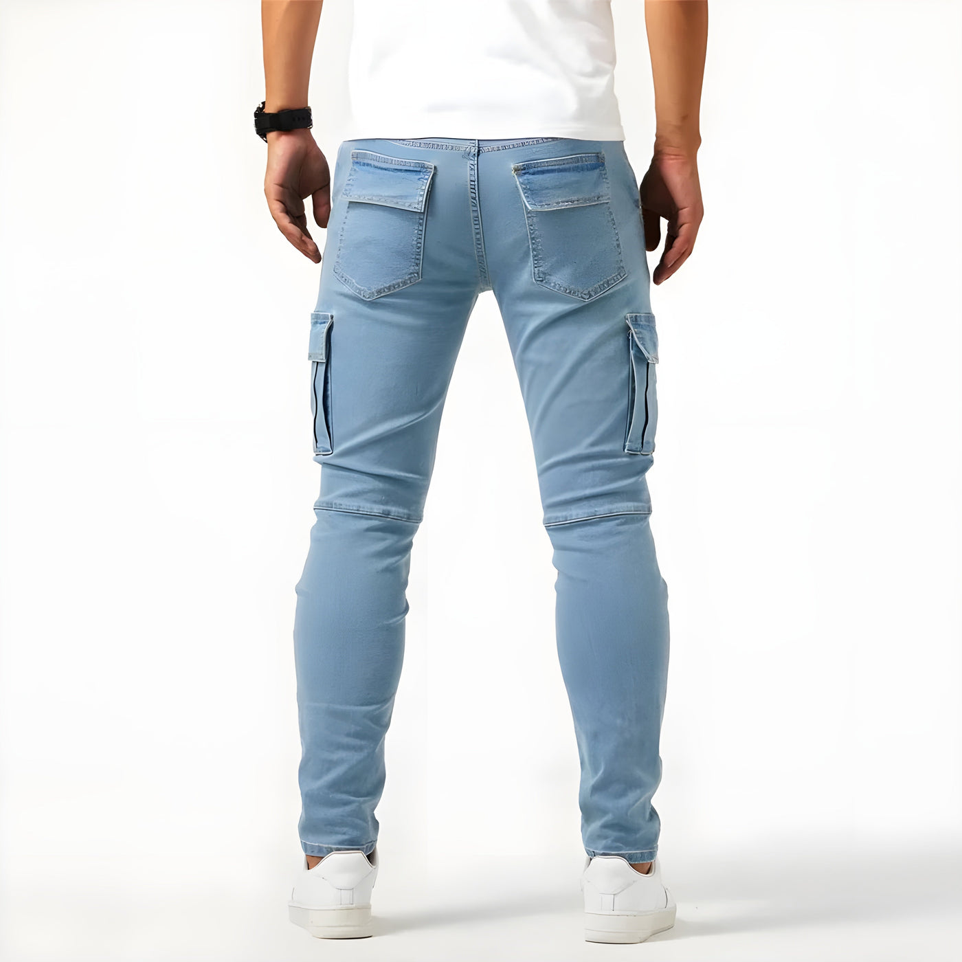 Schlanke Herren-Cargohose mit Multi-Pocket-Design