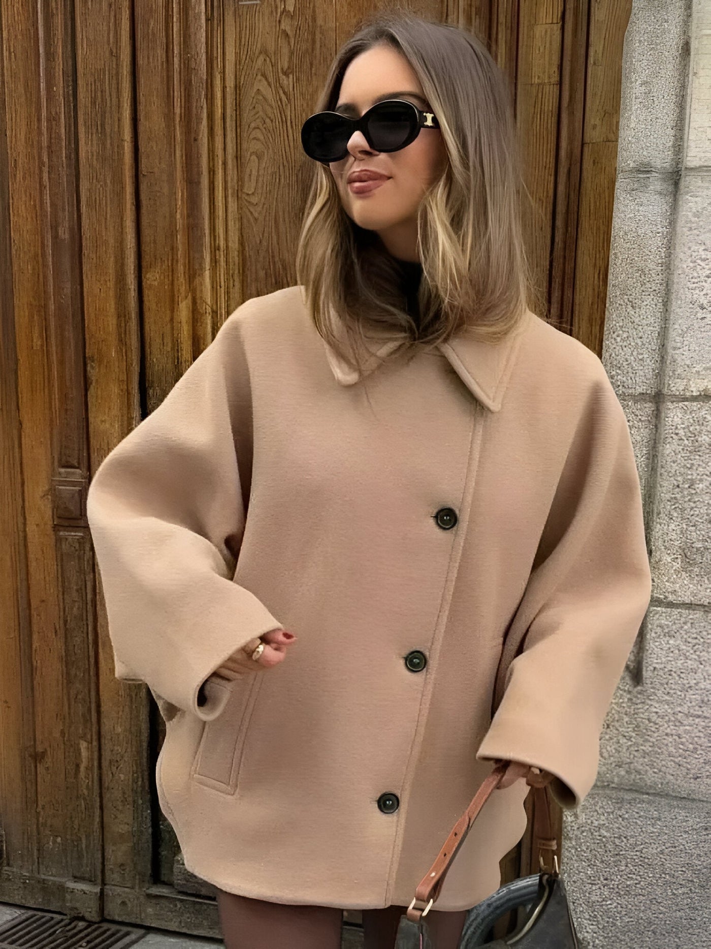 Franziska | Elegante Oversized Wolljacke