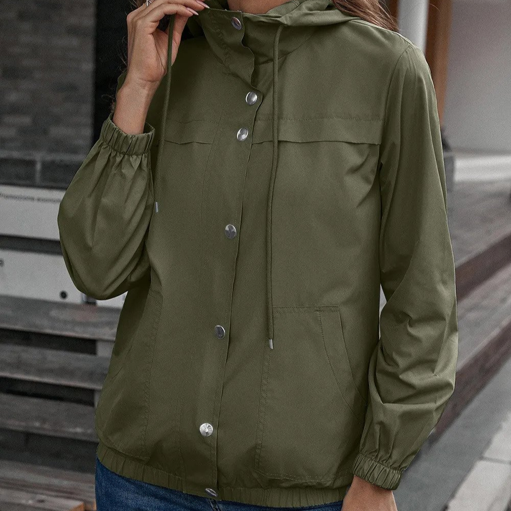 Lässige Windbreaker Outdoor Jacke für Frauen