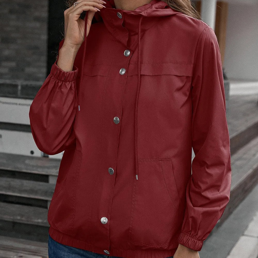 Lässige Windbreaker Outdoor Jacke für Frauen
