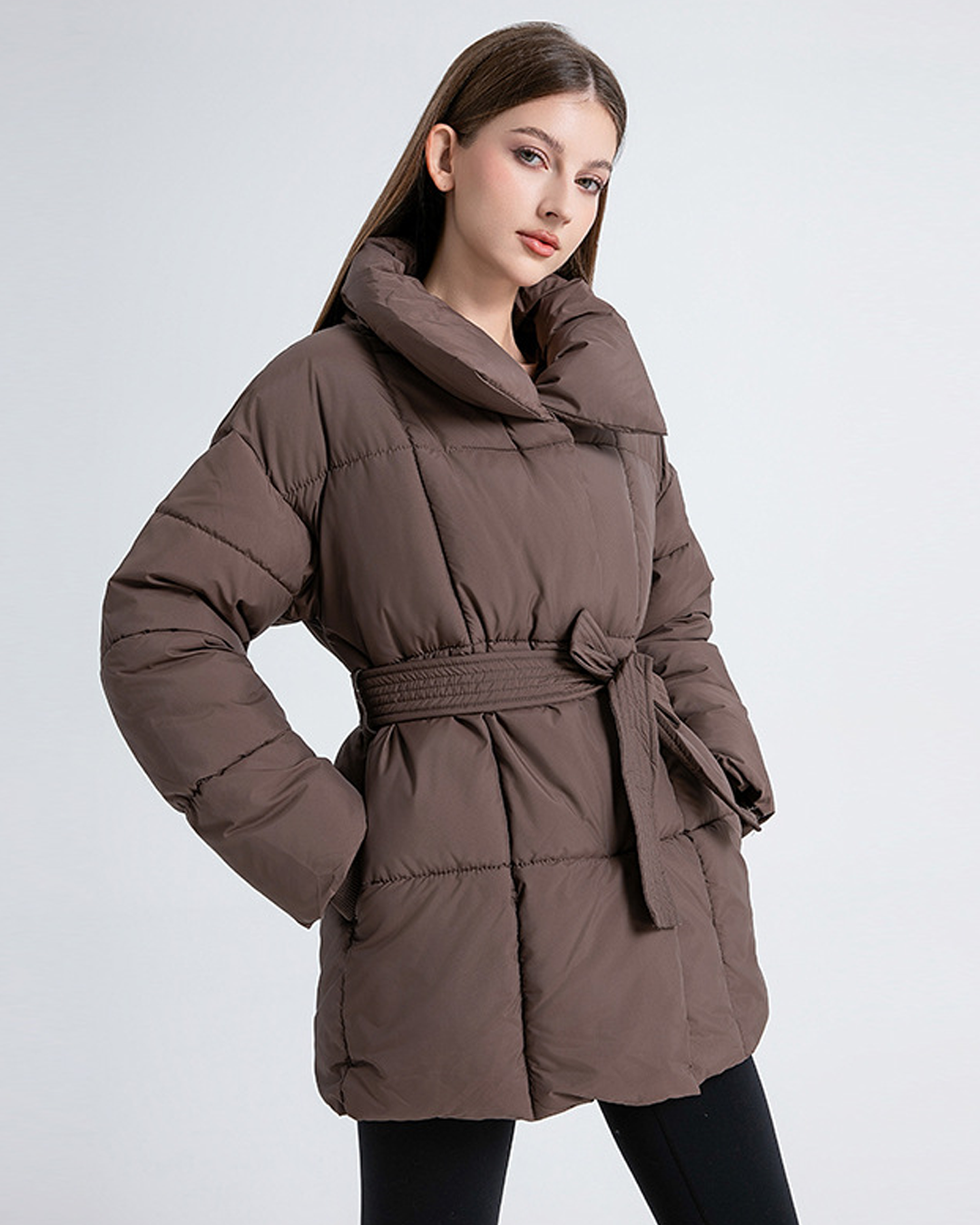 Anneliese | Steppjacke mit Gürtel