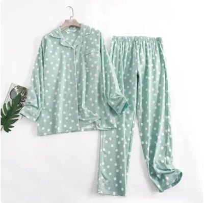 Bequemes Damen Pyjama-Set mit lebendigen Mustern | Zweiteiler