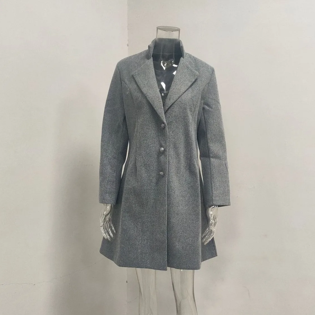 Eleganter Damenmantel mit figurbetonter Passform - Modern und stilvoll