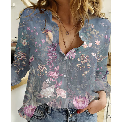 Fenne | Klassisches Hemd mit Marmorprint und Knöpfen (Saison 2)