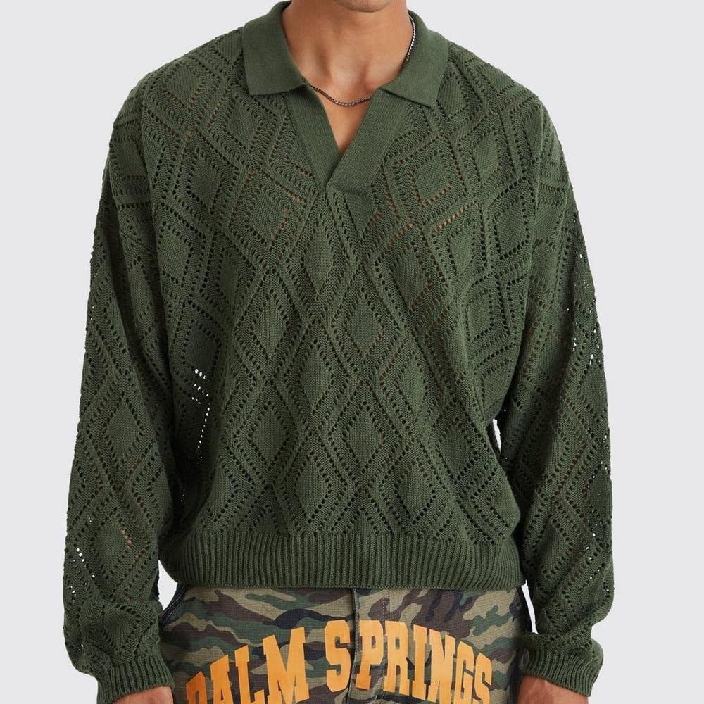 Leichtes Herren Strickshirt