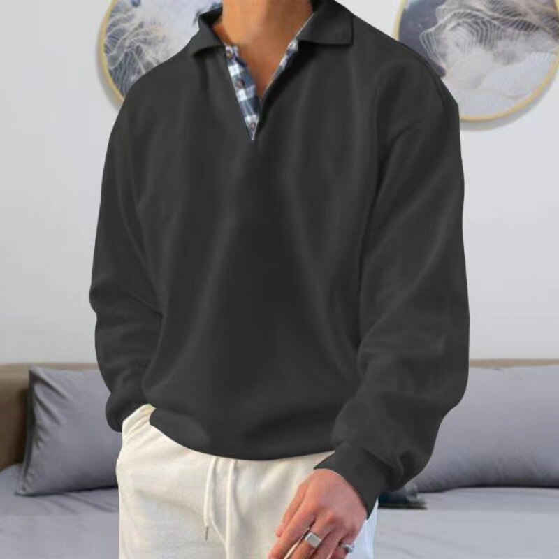 Pullover mit Knöpfen für Männer