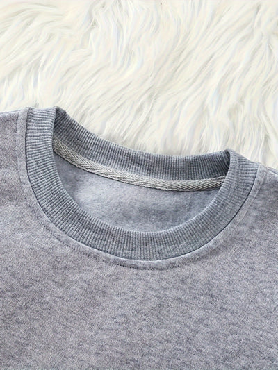 Kuschelig-warmes Damen-Loungewear-Set mit Plüschfutter für Herbst und Winter