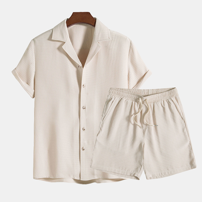 Herren Sommer Set aus atmungsaktivem Poloshirt und kurzer Hose - Hochwertig & Modisch