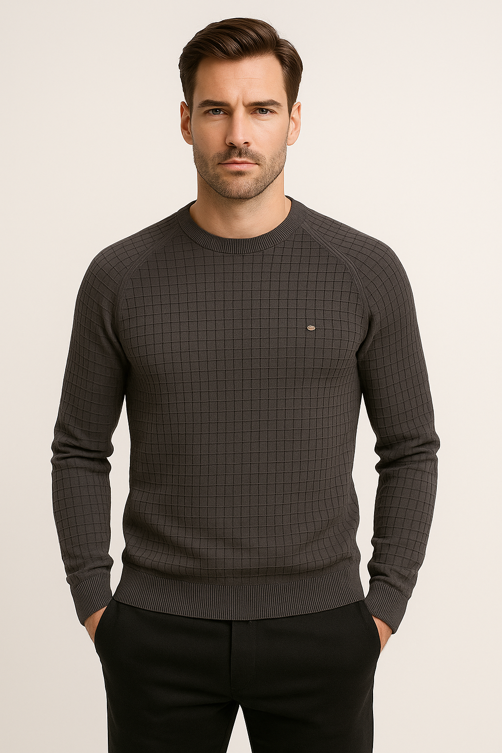 Strukturiertes Sweatshirt für Herren im lässigen Stil - Liorak