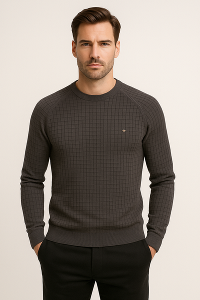 Strukturiertes Sweatshirt für Herren im lässigen Stil - Liorak