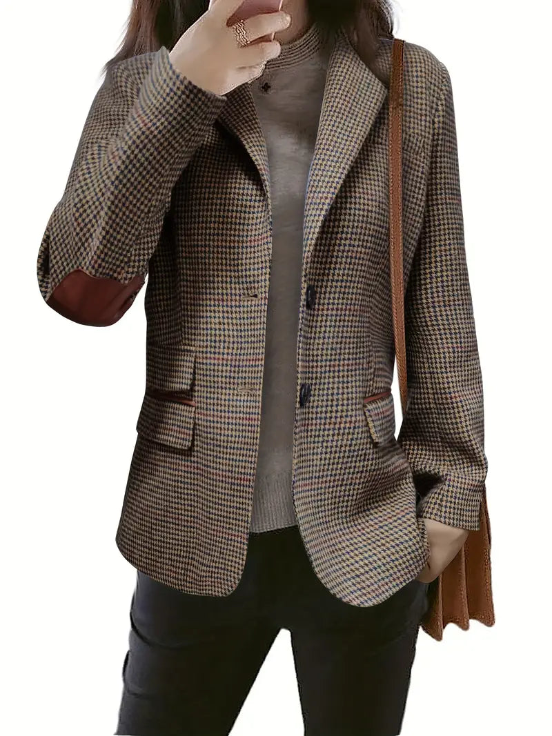 Stilvoller Langarm-Lapel-Blazer für Damen