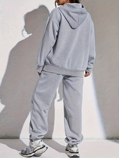 Warmer Damen Trainingsanzug | Zweiteiler für Herbst und Winter