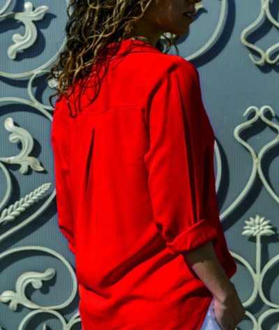 Damen Langarm-Bluse - Elegante Business Bluse