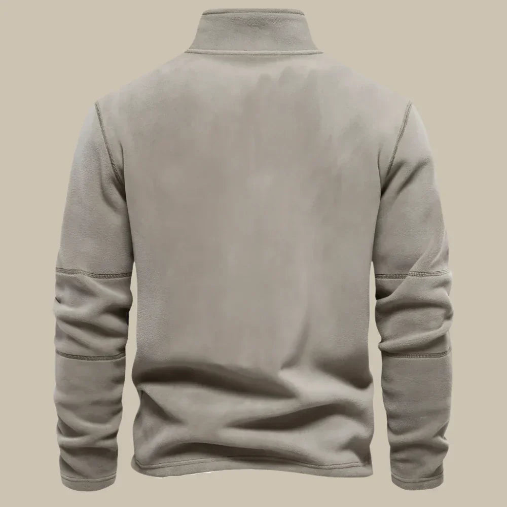 Herren Fleece-Pullover mit Reißverschluss | Bequem und warm
