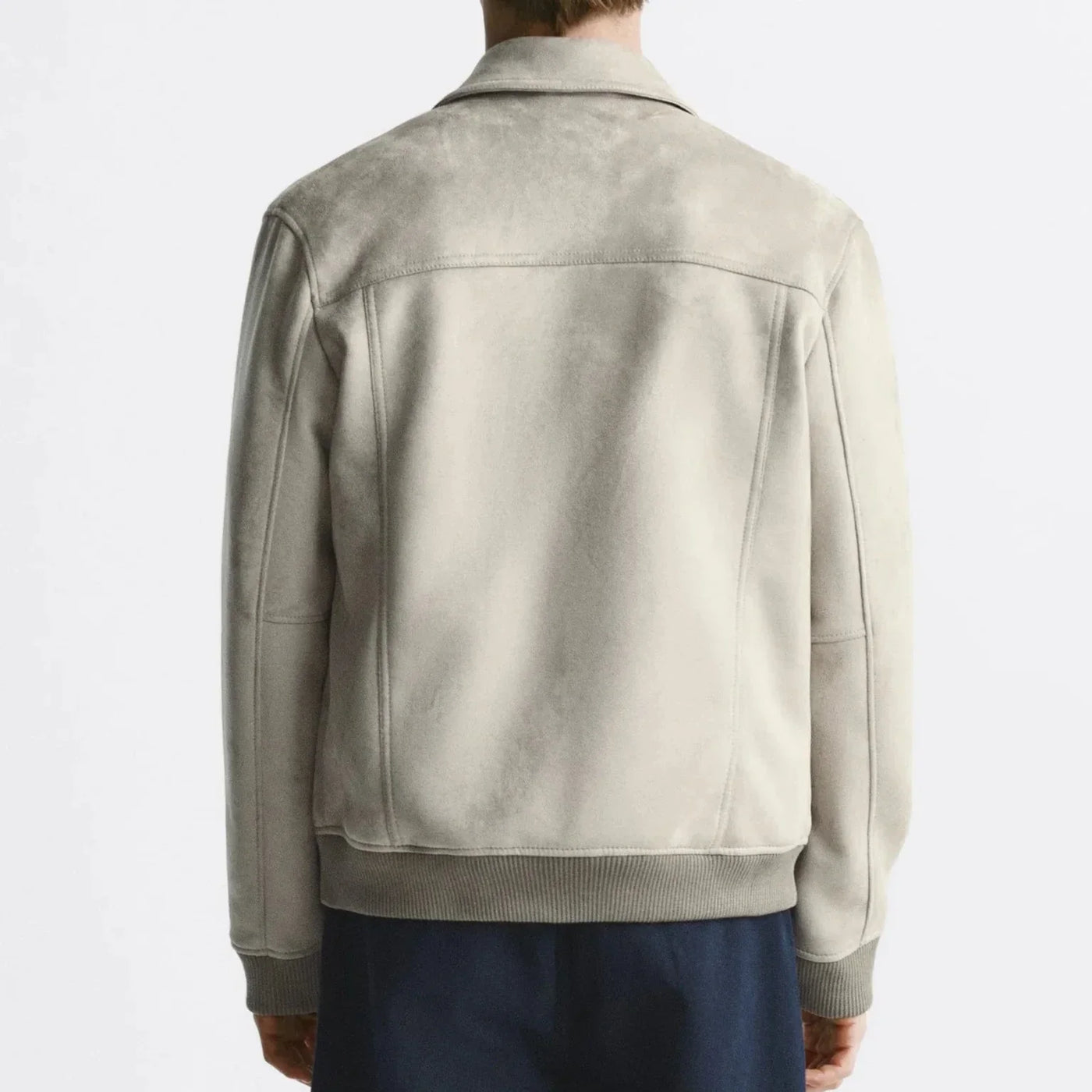 Herren Vintage Wildleder Jacke in Retro-Stil