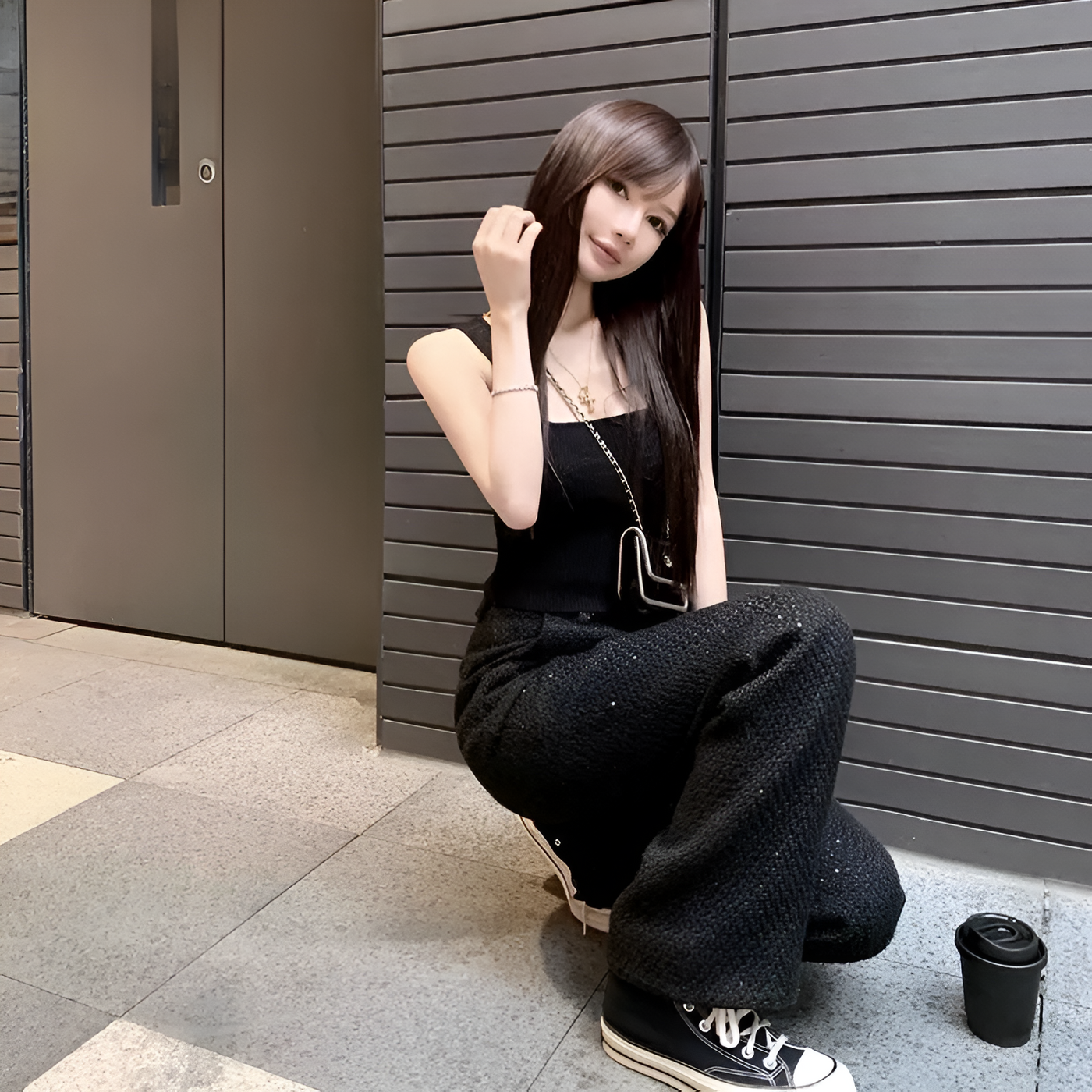 Sky | Mühelose Eleganz – Schlanke Hose mit Hohem Bund