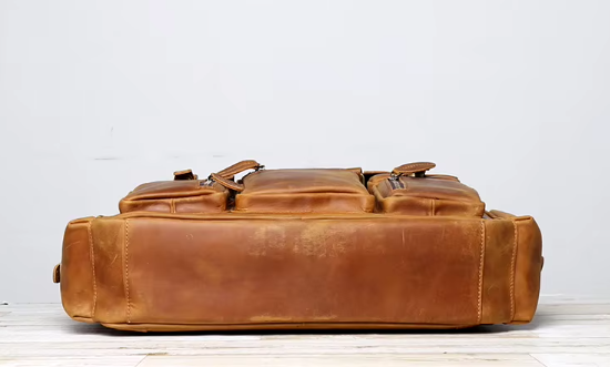 Herren Retro-Ledertasche - Geräumig und hochwertig aus Vollrindleder