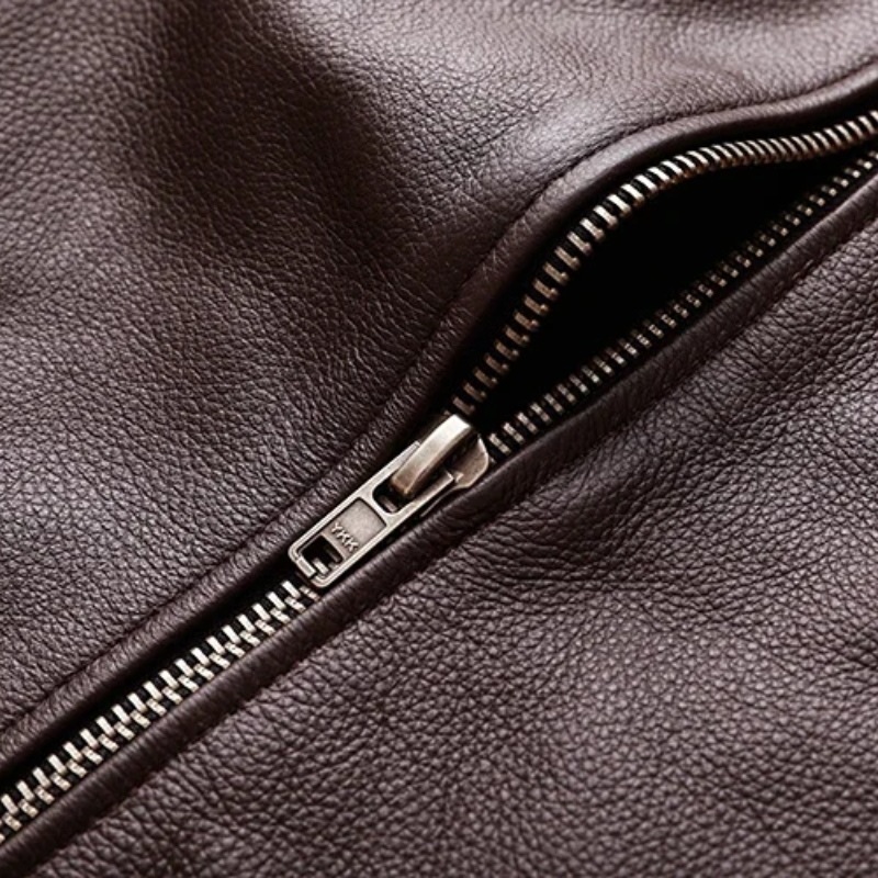 Elegante Herren-Lederjacke aus hochwertigem Echtleder - Zeitlos und stilvoll