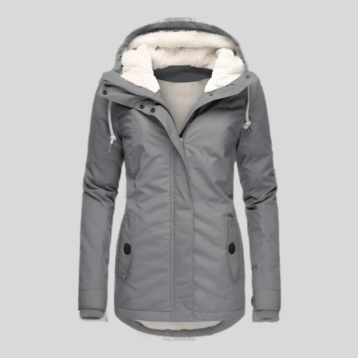Wasserfeste Winterjacke Grau - Ella