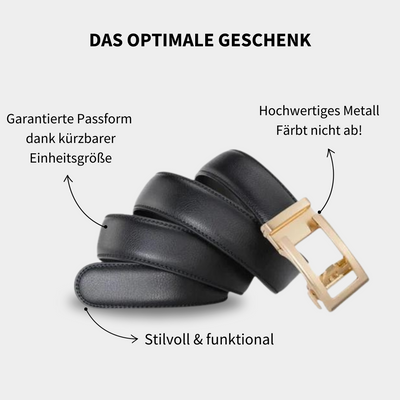 Alex | Leder Gürtel mit Automatischer Schnalle und Aussparung