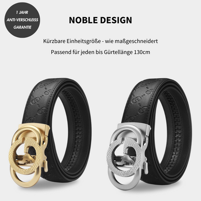 Alex | Leder Gürtel mit Automatischer Schnalle und Aussparung