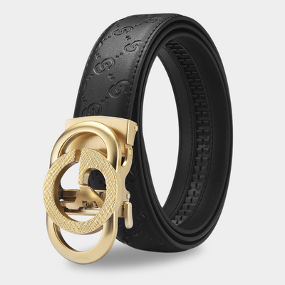 Alex | Leder Gürtel mit Automatischer Schnalle und Aussparung