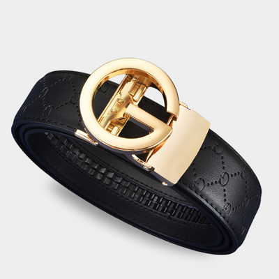 Alex | Leder Gürtel mit Automatischer Schnalle und Aussparung