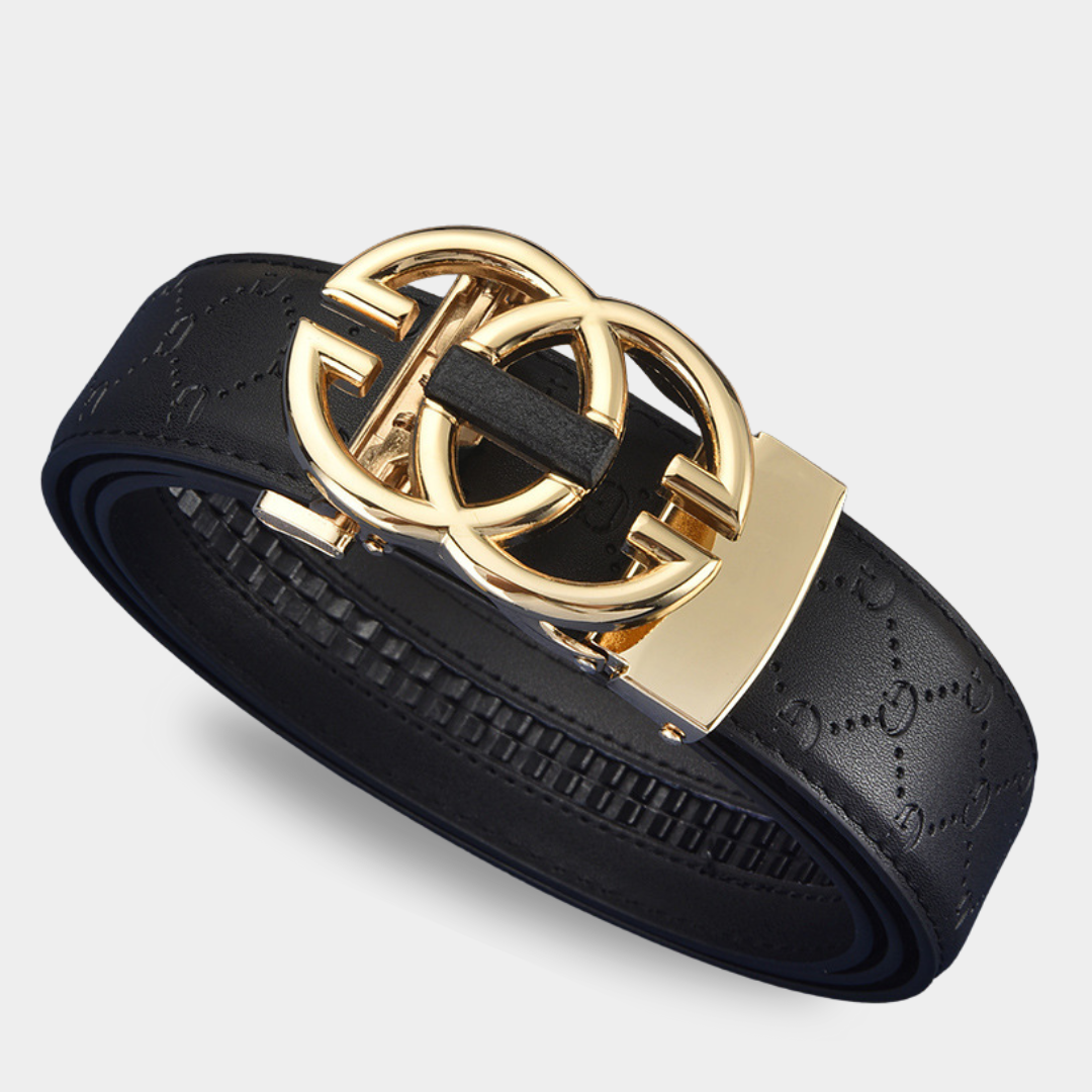 Alex | Leder Gürtel mit Automatischer Schnalle und Aussparung