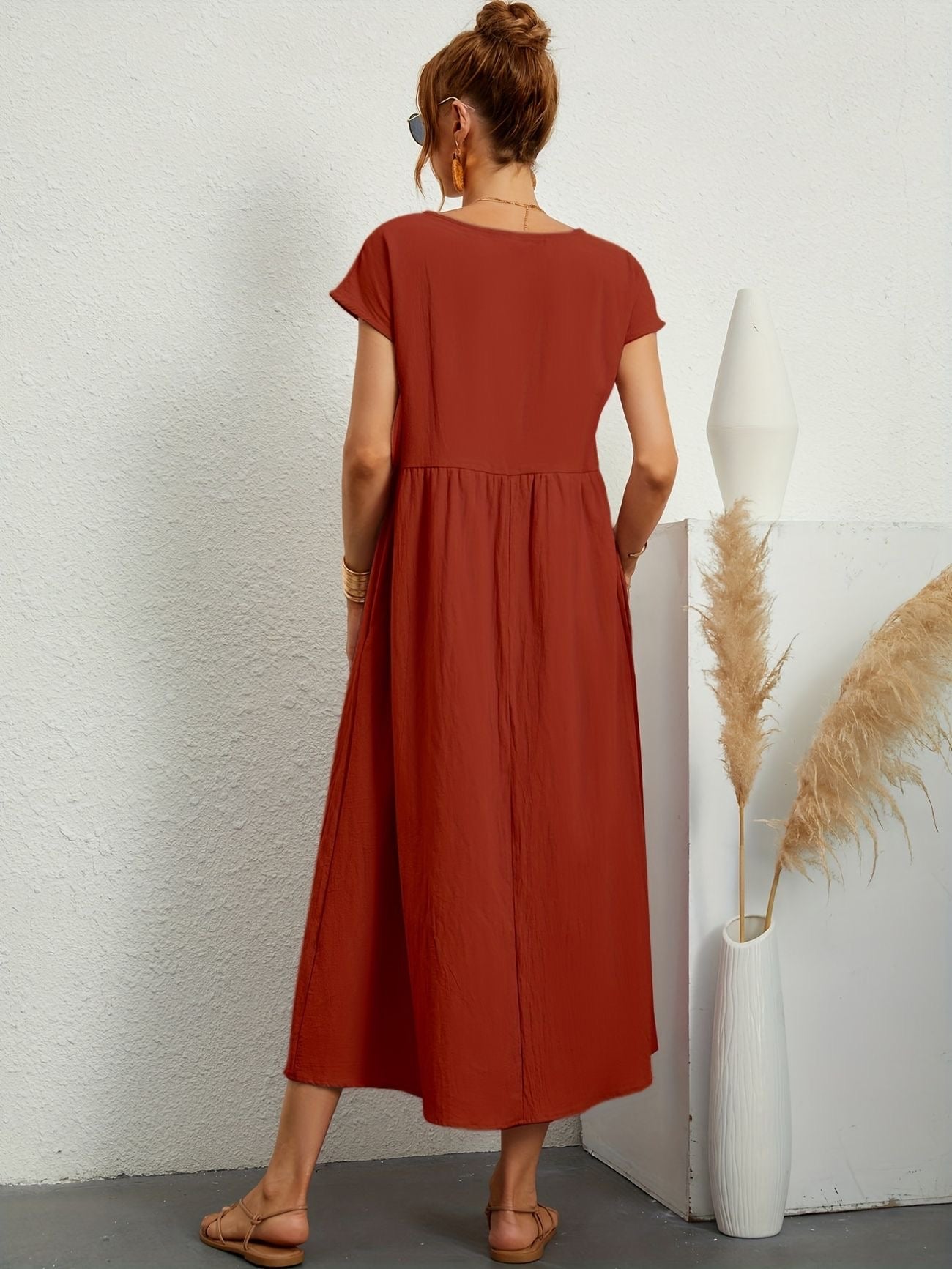 Greta - Lässiges Leinenkleid