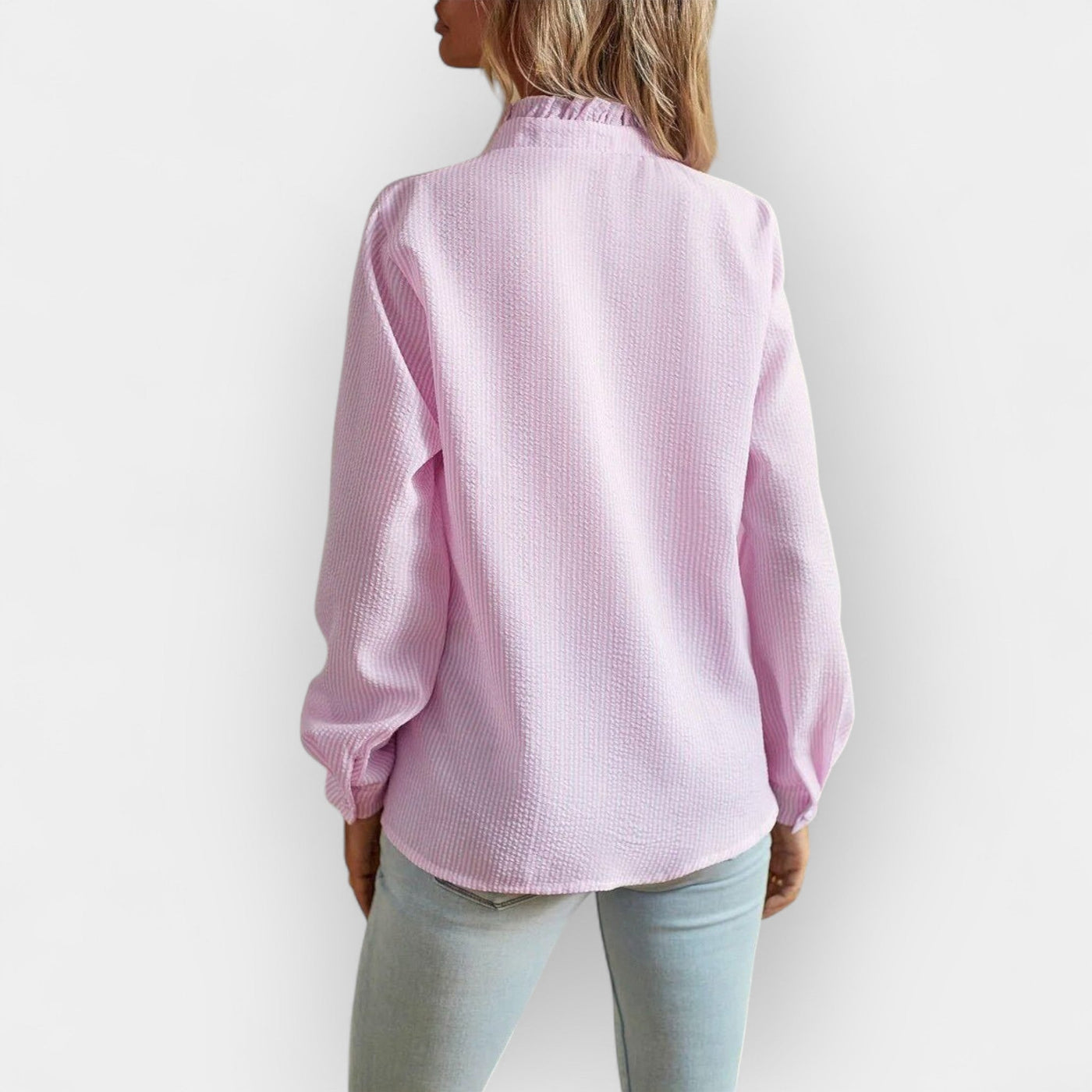 Elegante Damen Rüschenbluse