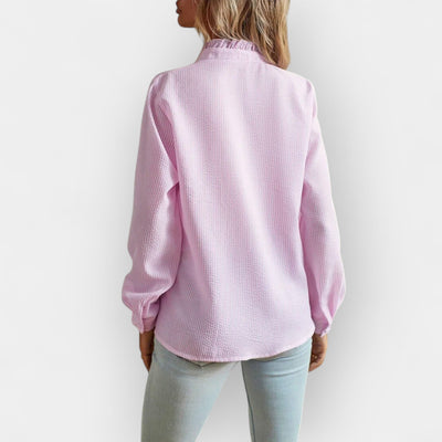 Elegante Damen Rüschenbluse