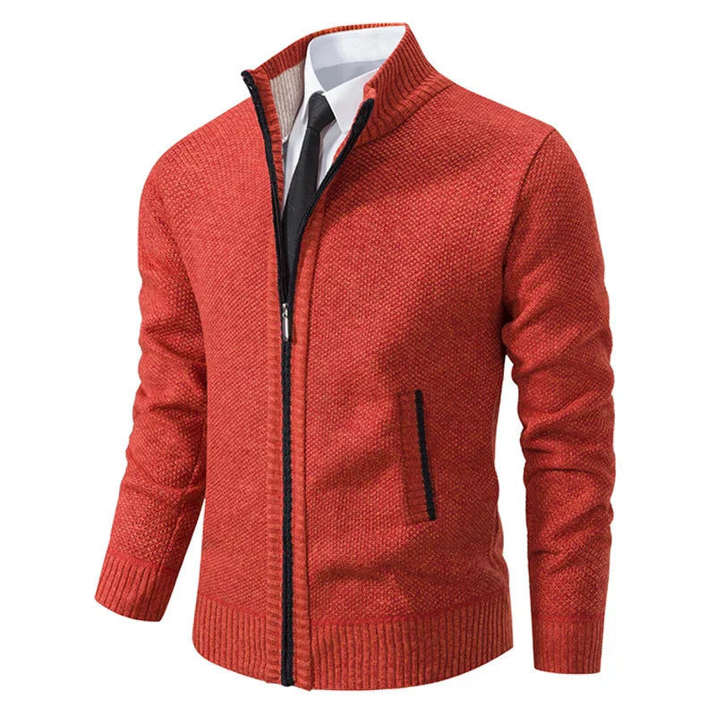 Herren Warme Jacke Rot - Jonas
