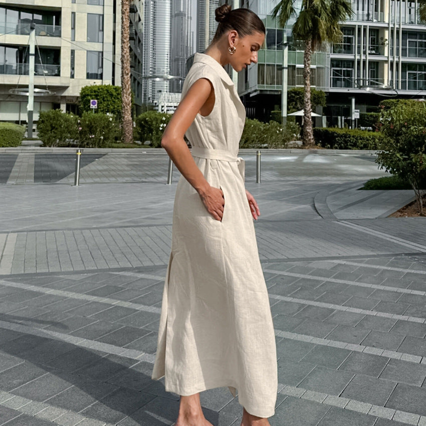 Tadora – Elegantes Ärmelloses Sommerkleid für Damen