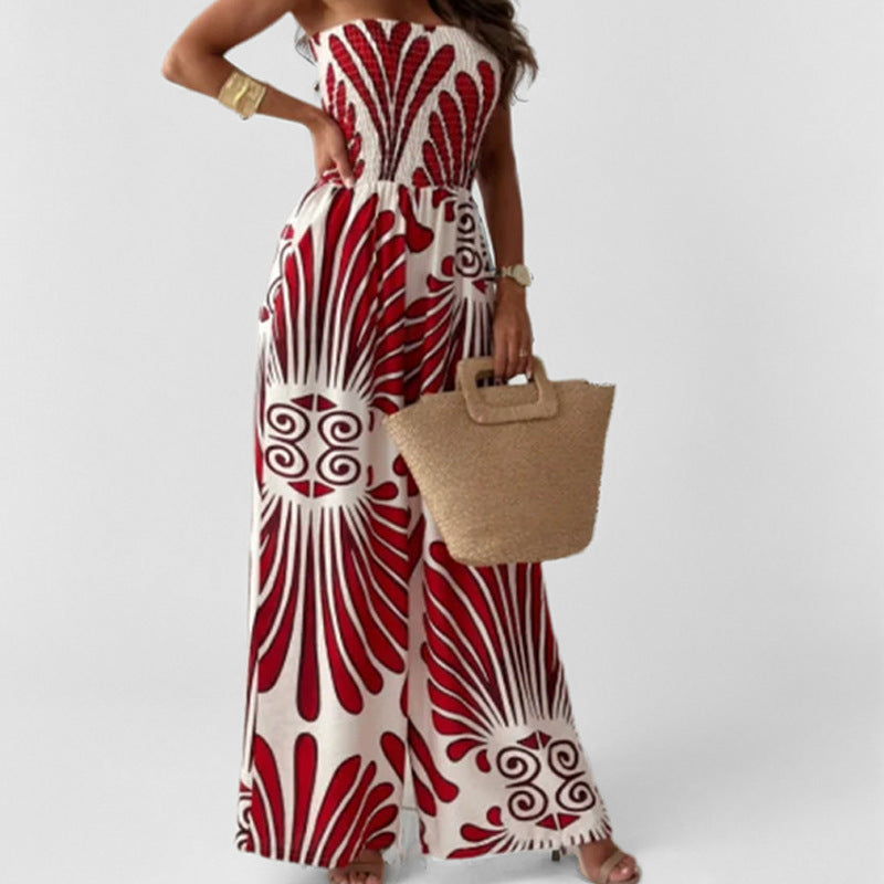 Damen Off-Shoulder  Sommer Jumpsuit - Divna