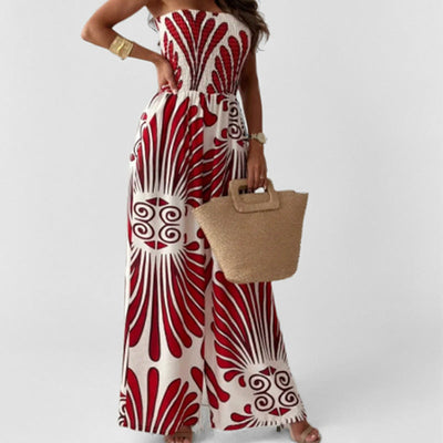 Damen Off-Shoulder  Sommer Jumpsuit - Divna