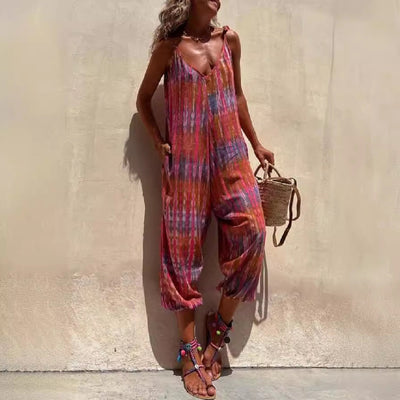 Yaneva - Elegant Mit Verstellbaren Trägern Jumpsuit  Für Sommer