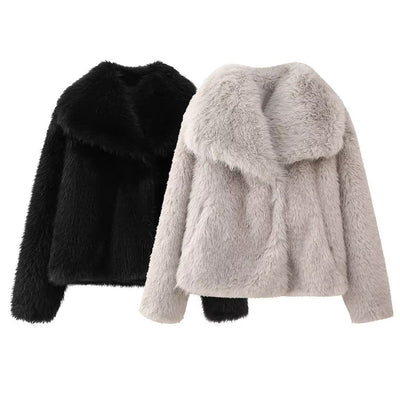 Kuschelige Pelzjacke für Frauen