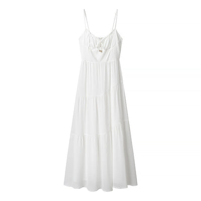 Elegantes Langes Rückenfreies Damen Kleid – Rósný