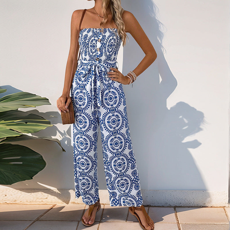 Elegant Trägerloser Damen  Jumpsuit - Margit