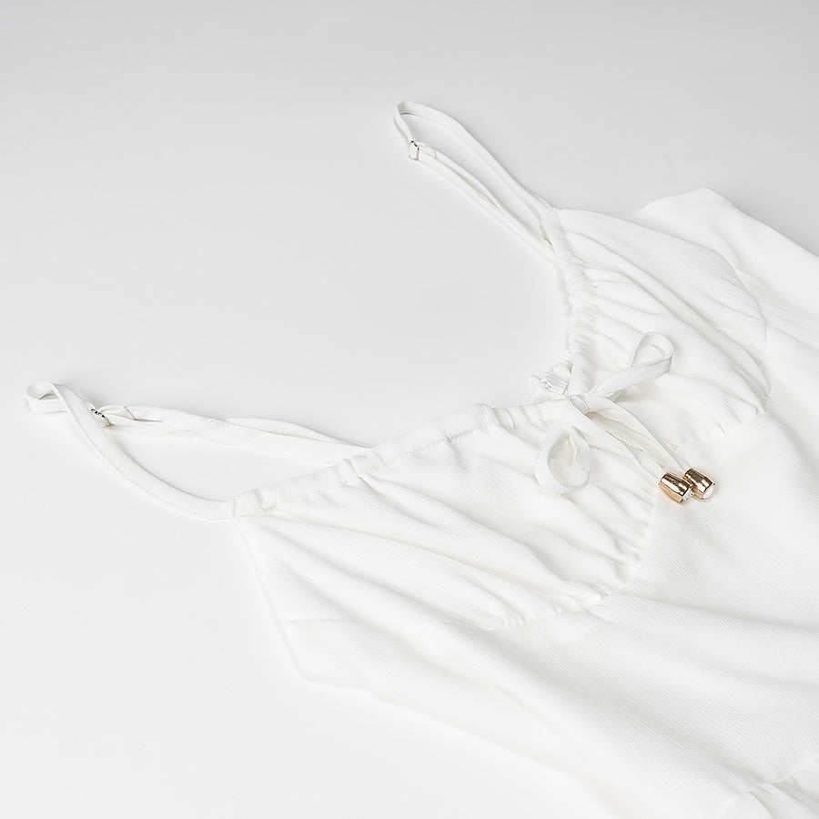 Elegantes Langes Rückenfreies Damen Kleid – Rósný