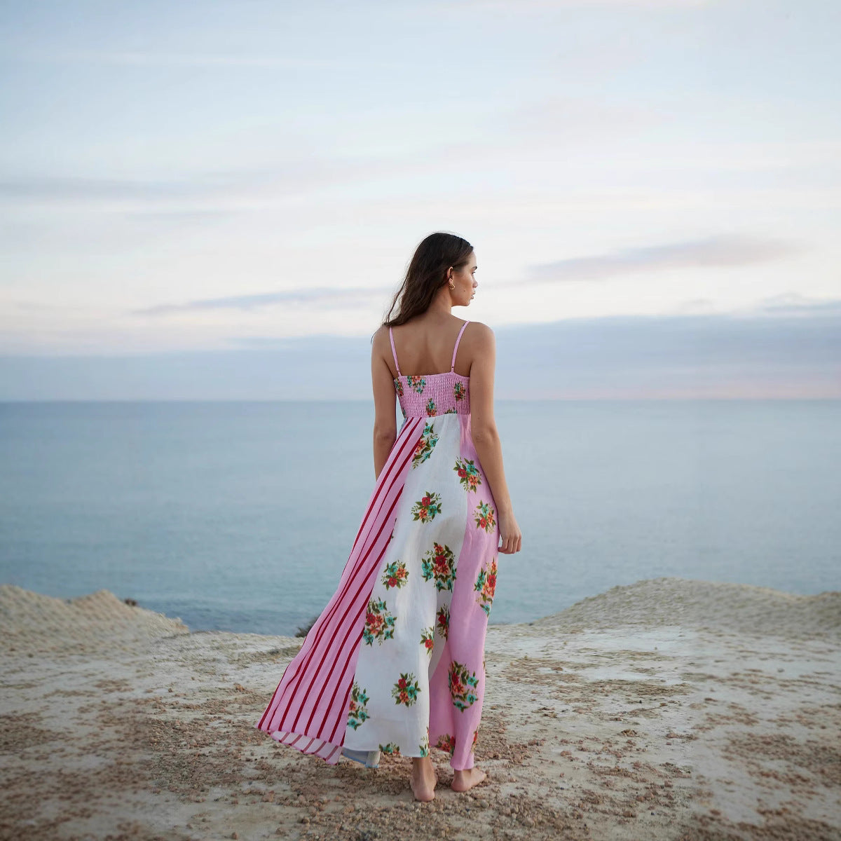 Graffiti Druck Sommer Maxikleid - Nayda